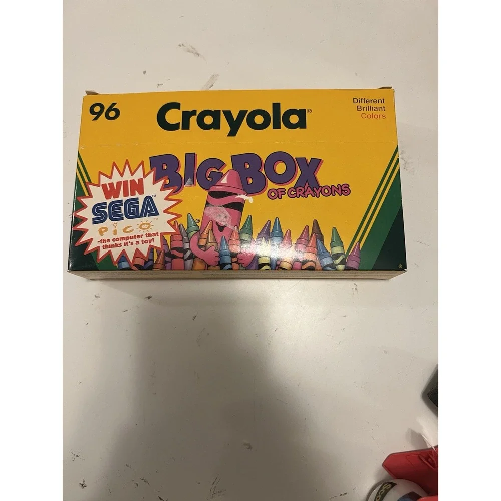 Crayola Vintage 1994 96ct Crayons with Built-in Sharpener Binney & Smith USA